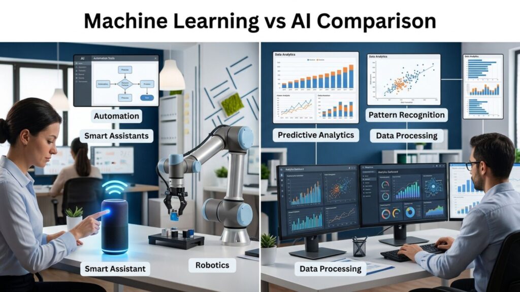 Machine Learning vs AI