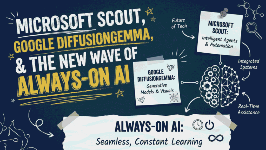 Microsoft Scout, Google DiffusionGemma, and the New Wave of Always-On AI