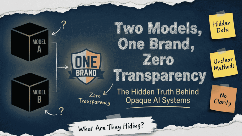 Two Models, One Brand, Zero Transparency