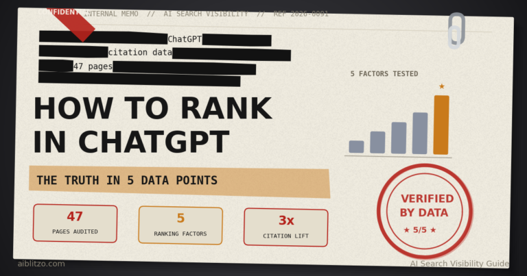 How to Rank in ChatGPT: The Truth in 5 Data Points how to rank in chatgpt