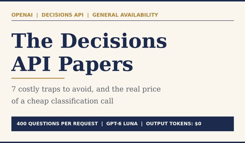 OpenAI Decisions API