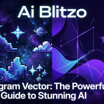 Ideogram Vector hero image showing raster artwork becoming clean editable vector shapes.